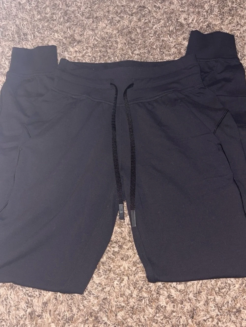 lululemon athletica Black Drawstring Ready to Rulu Track Joggers